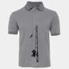 JB's  BIRDS EYE POLO   CHARCOAL - S Thumbnail