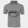 JB's  BIRDS EYE POLO   CHARCOAL - S Thumbnail