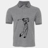 JB's  BIRDS EYE POLO   CHARCOAL - S Thumbnail