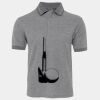 JB's  BIRDS EYE POLO   CHARCOAL - S Thumbnail