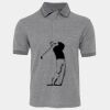 JB's  BIRDS EYE POLO   CHARCOAL - S Thumbnail