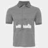 JB's  BIRDS EYE POLO   CHARCOAL - S Thumbnail