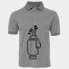 JB's  BIRDS EYE POLO   CHARCOAL - S Thumbnail