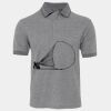 JB's  BIRDS EYE POLO   CHARCOAL - S Thumbnail