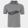 JB's  BIRDS EYE POLO   CHARCOAL - S Thumbnail