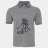 JB's  BIRDS EYE POLO   CHARCOAL - S Thumbnail