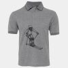 JB's  BIRDS EYE POLO   CHARCOAL - S Thumbnail