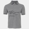 JB's  BIRDS EYE POLO   CHARCOAL - S Thumbnail