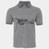 JB's  BIRDS EYE POLO   CHARCOAL - S Thumbnail