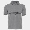 JB's  BIRDS EYE POLO   CHARCOAL - S Thumbnail