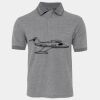 JB's  BIRDS EYE POLO   CHARCOAL - S Thumbnail