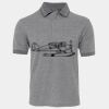 JB's  BIRDS EYE POLO   CHARCOAL - S Thumbnail