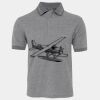 JB's  BIRDS EYE POLO   CHARCOAL - S Thumbnail