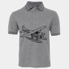 JB's  BIRDS EYE POLO   CHARCOAL - S Thumbnail