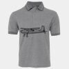 JB's  BIRDS EYE POLO   CHARCOAL - S Thumbnail