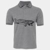 JB's  BIRDS EYE POLO   CHARCOAL - S Thumbnail