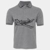 JB's  BIRDS EYE POLO   CHARCOAL - S Thumbnail