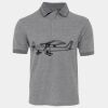 JB's  BIRDS EYE POLO   CHARCOAL - S Thumbnail