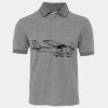 JB's  BIRDS EYE POLO   CHARCOAL - S Thumbnail