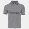 JB's  BIRDS EYE POLO   CHARCOAL - S Thumbnail