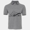 JB's  BIRDS EYE POLO   CHARCOAL - S Thumbnail