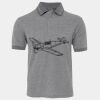 JB's  BIRDS EYE POLO   CHARCOAL - S Thumbnail