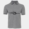 JB's  BIRDS EYE POLO   CHARCOAL - S Thumbnail