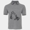 JB's  BIRDS EYE POLO   CHARCOAL - S Thumbnail