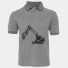JB's  BIRDS EYE POLO   CHARCOAL - S Thumbnail