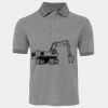 JB's  BIRDS EYE POLO   CHARCOAL - S Thumbnail