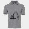 JB's  BIRDS EYE POLO   CHARCOAL - S Thumbnail