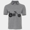 JB's  BIRDS EYE POLO   CHARCOAL - S Thumbnail