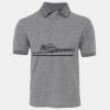 JB's  BIRDS EYE POLO   CHARCOAL - S Thumbnail