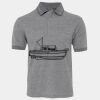 JB's  BIRDS EYE POLO   CHARCOAL - S Thumbnail