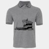 JB's  BIRDS EYE POLO   CHARCOAL - S Thumbnail