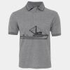 JB's  BIRDS EYE POLO   CHARCOAL - S Thumbnail