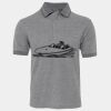 JB's  BIRDS EYE POLO   CHARCOAL - S Thumbnail