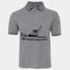 JB's  BIRDS EYE POLO   CHARCOAL - S Thumbnail