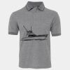 JB's  BIRDS EYE POLO   CHARCOAL - S Thumbnail