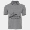 JB's  BIRDS EYE POLO   CHARCOAL - S Thumbnail