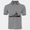 JB's  BIRDS EYE POLO   CHARCOAL - S Thumbnail