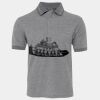 JB's  BIRDS EYE POLO   CHARCOAL - S Thumbnail