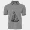 JB's  BIRDS EYE POLO   CHARCOAL - S Thumbnail