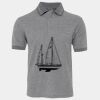 JB's  BIRDS EYE POLO   CHARCOAL - S Thumbnail