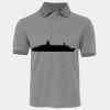 JB's  BIRDS EYE POLO   CHARCOAL - S Thumbnail