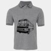 JB's  BIRDS EYE POLO   CHARCOAL - S Thumbnail