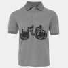 JB's  BIRDS EYE POLO   CHARCOAL - S Thumbnail