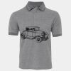 JB's  BIRDS EYE POLO   CHARCOAL - S Thumbnail