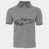 JB's  BIRDS EYE POLO   CHARCOAL - S Thumbnail