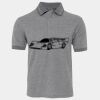 JB's  BIRDS EYE POLO   CHARCOAL - S Thumbnail